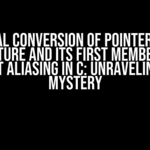 Mutual Conversion of Pointers to a Structure and its First Member, and Strict Aliasing in C: Unraveling the Mystery