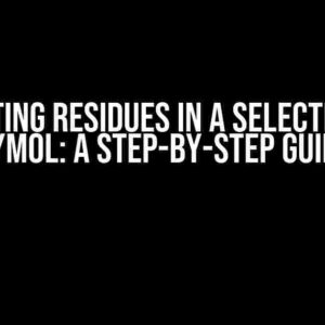 Printing residues in a selection in Pymol: A Step-by-Step Guide